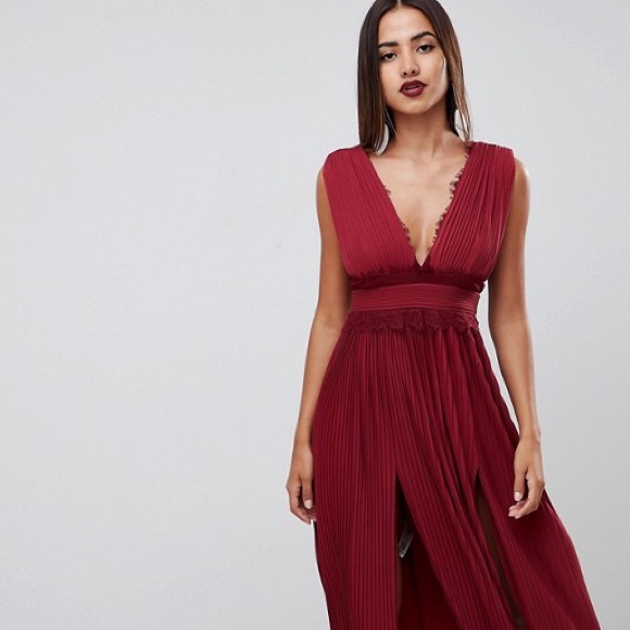 ASOS | Dresses | Asos Design Premium Lace Insert Pleated Midi Dress | Poshmark ASOS | Dresses | Asos Design Premium Lace Insert Pleated Midi Dress | Poshmark